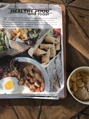 Vegeterian not vegan at Coco Mango in Koh Chang