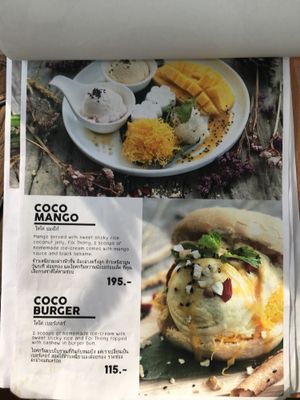 Menu at Coco Mango in Koh Chang