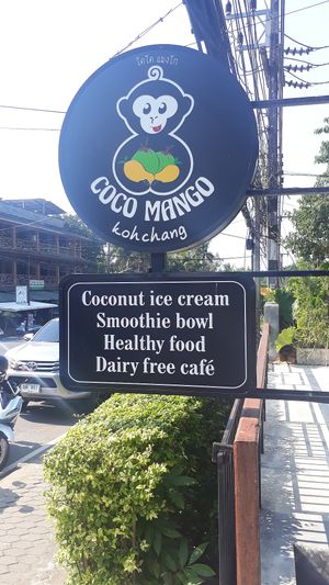 Sign at Coco Mango in Koh Chang