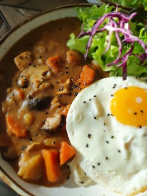 not vegan curry at Coco Mango in Koh Chang