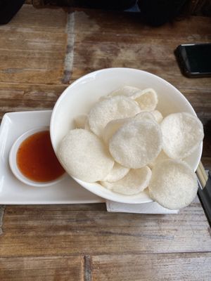 Vegan prawn crackers🤩 #Veganuary at Pho in Bristol