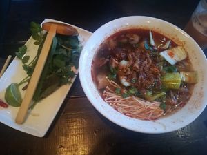 Spicy 3 mushroom pho at Pho in Bristol