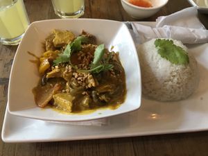 Curry , with ‘this isn’t chicken’  at Pho in Bristol