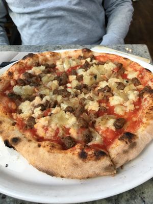 Vegan pizza  at Firecrust in Vancouver