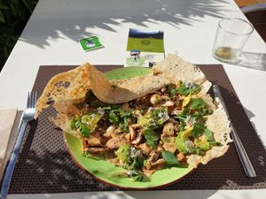 Main dish at Biocreperia RiscoCaido in Gran Canaria