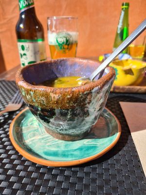 Soup at Biocreperia RiscoCaido in Gran Canaria