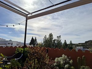 View from the top terrace at Biocreperia RiscoCaido in Gran Canaria