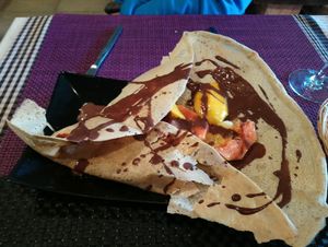 el postre, porque el resto se me olvidó :p at Biocreperia RiscoCaido in Gran Canaria
