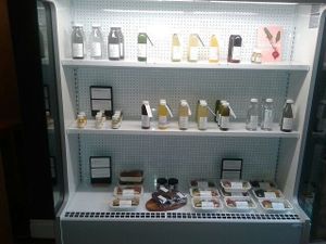 Cold press juices and food section at Northern Juice in Newcastle