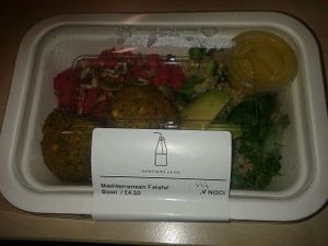 Mediterranean falafel bowl at Northern Juice in Newcastle