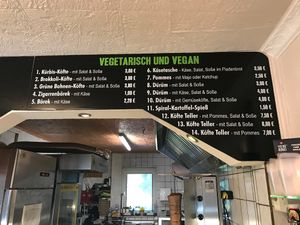 Menu at Kebabhaus in Gottingen