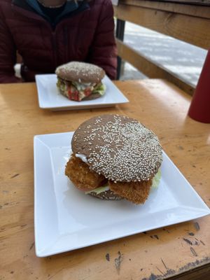 Crunch Burger und Deva Burger  at Vegan Place in Vina Del Mar