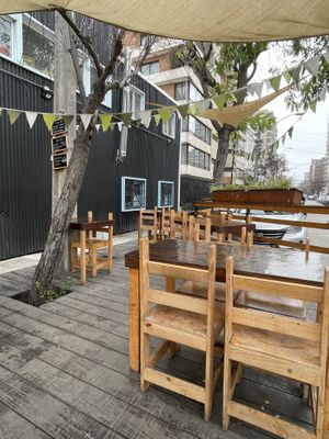 Outside area  at Vegan Place in Vina Del Mar