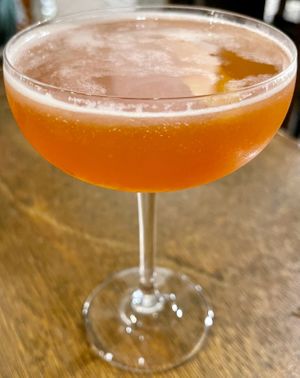 Cherry Almond Sour, a surprising whisky-based cocktail at The Ceilidh Place in Ullapool