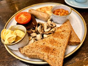 Vegan breakfast at The Ceilidh Place in Ullapool