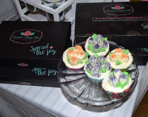 Muffins from 'Nebeské dorty' at a festival in Prague. at Nebeské dortíčky in Brno