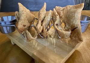 wontons-not great at House of Ginger in Uvita