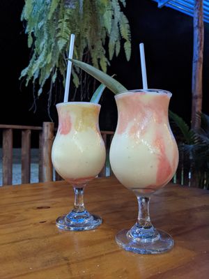 Virgin piña colada at House of Ginger in Uvita