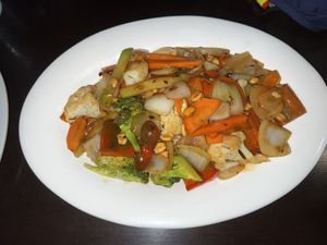 Szechuan veg at House of Ginger in Uvita