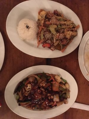 ginger house sauce veggies and kun pau at House of Ginger in Uvita