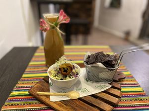   at Vida Vegan Bistro in Cusco