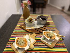   at Vida Vegan Bistro in Cusco