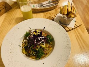 Meal  at Vida Vegan Bistro in Cusco