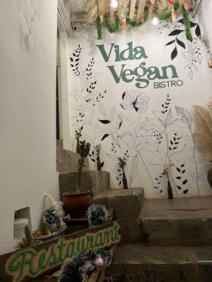 Welcoming  at Vida Vegan Bistro in Cusco