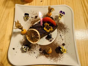 Birthday celebration   at Vida Vegan Bistro in Cusco