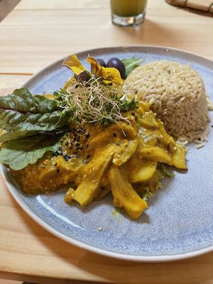 Vegan mushroom chili   at Vida Vegan Bistro in Cusco