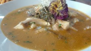 Parihuela de setas y más... at Vida Vegan Bistro in Cusco