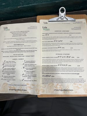 Options  at Vida Vegan Bistro in Cusco