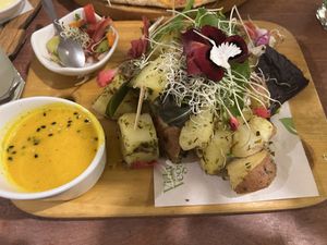   at Vida Vegan Bistro in Cusco