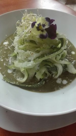 gluten free pasta at Vida Vegan Bistro in Cusco