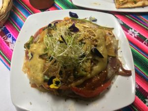 Lasagne  at Vida Vegan Bistro in Cusco