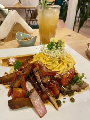   at Vida Vegan Bistro in Cusco