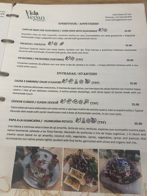   at Vida Vegan Bistro in Cusco