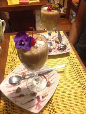 vegan rice pudding! yuuuuum at Vida Vegan Bistro in Cusco