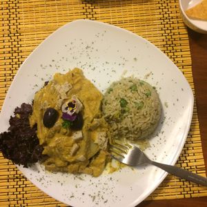 mushrooms  at Vida Vegan Bistro in Cusco