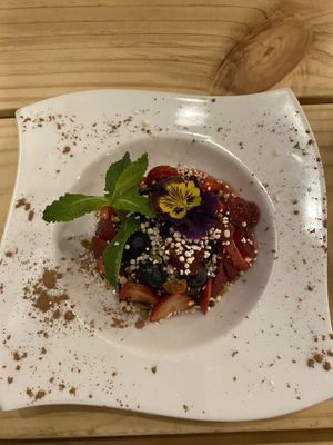 Mousse  at Vida Vegan Bistro in Cusco