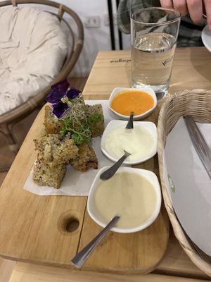 Focaccia   at Vida Vegan Bistro in Cusco