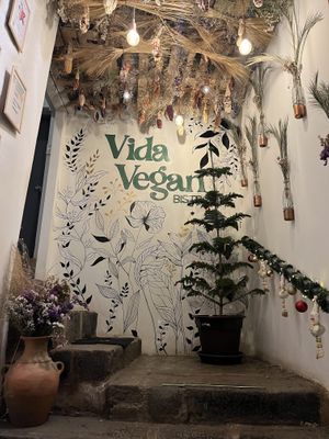 Nice deign  at Vida Vegan Bistro in Cusco