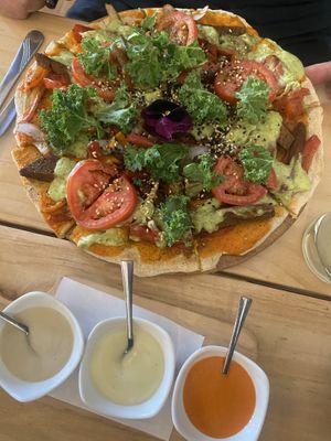 Pizza   at Vida Vegan Bistro in Cusco