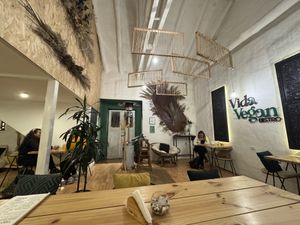 Nice decor   at Vida Vegan Bistro in Cusco