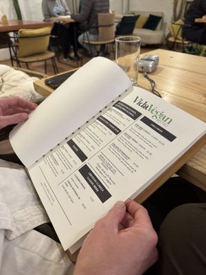 Menu  at Vida Vegan Bistro in Cusco