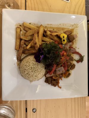   at Vida Vegan Bistro in Cusco