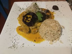 
Ají de champiñones y setas at Vida Vegan Bistro in Cusco