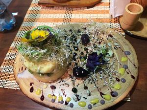 So good at Vida Vegan Bistro in Cusco