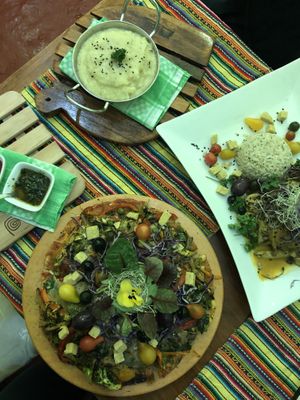 Mashed potato at Vida Vegan Bistro in Cusco