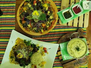 . at Vida Vegan Bistro in Cusco